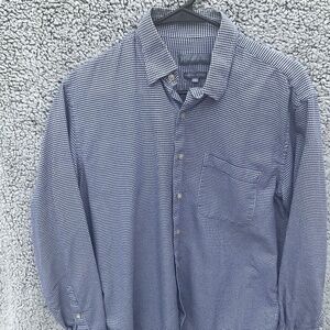 Hickey Freeman 100% cotton button down shirt size Small